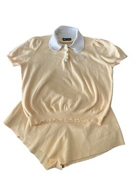 Polly Pocket X Cider 2 piece set top/shorts Yellow Size XXL 2024 Mattel